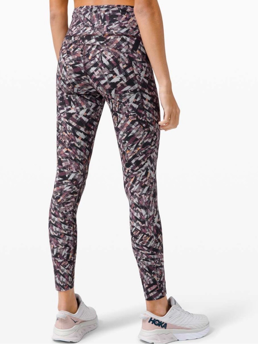 lululemon athletica Fast and Free Multi-Tone Printed High-Rise Leggings